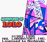 Adventures of Lolo Title Screen
